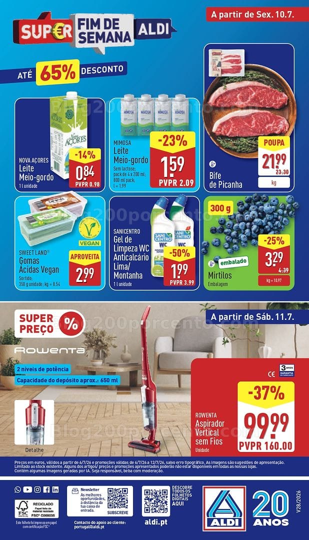 Antevisão Folheto ALDI Promoções de 6 a 12 julho